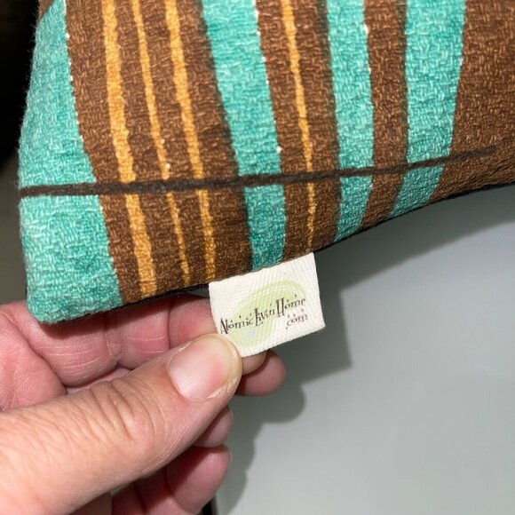 Atomic Livin Home Com Brown Set of 2 Pillow Cover With Pillow Inserts Retro Tiki - Picture 4 of 8